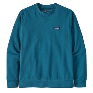 Patagonia Regenerative Organic Cotton Crewneck Sweatshirt Wavy Blue Small Nwt